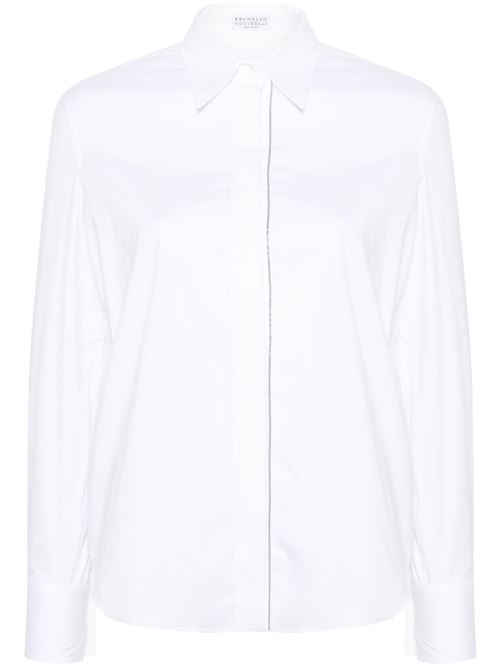 Shirt with monili detail BRUNELLO CUCINELLI | M0091MA626C159